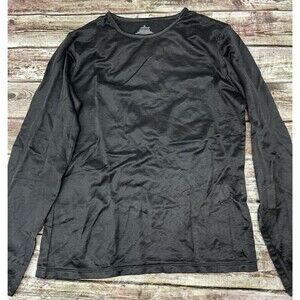 Cuddl Duds Black Long Sleeve Crew Shirt Women's Medium Base Layer